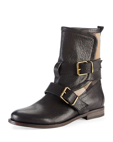 burberry brit check biker boots|burberry store online.